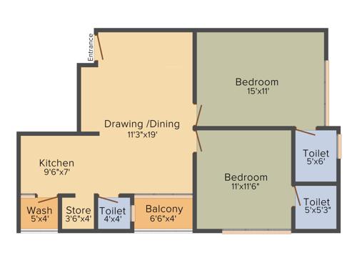 Ugati Shiv Ugati City (2BHK+2T (1,071 sq ft) 1071 sq ft) Ugati Shiv Ugati City (2BHK+2T (1,071 sq ft) 1071 sq ft)