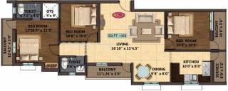 Sankar Yogi (3BHK+3T (1,356 sq ft) 1356 sq ft) Sankar Yogi (3BHK+3T (1,356 sq ft) 1356 sq ft)