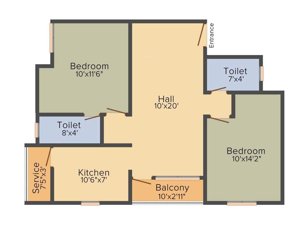 Vinoth Victoria (2BHK+2T (940 sq ft) 940 sq ft)