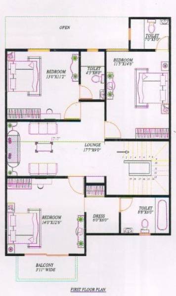 First Floor Plan town Floor Plan First Floor Plan