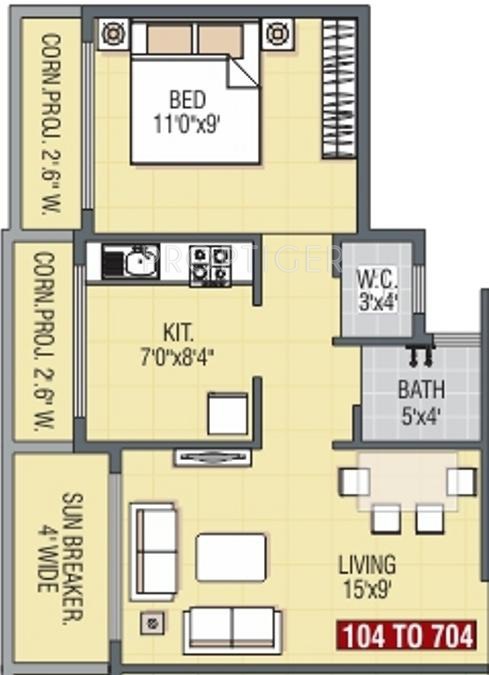 Himanshu Mount View (1BHK+1T (622 sq ft) 622 sq ft) Himanshu Mount View (1BHK+1T (622 sq ft) 622 sq ft)