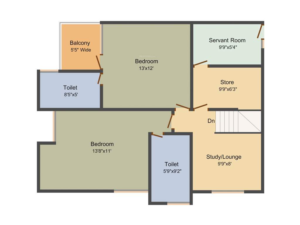 Vedic Sanjeeva Town Duplex (4BHK+4T (2,211 sq ft) + Study Room 2211 sq ft)