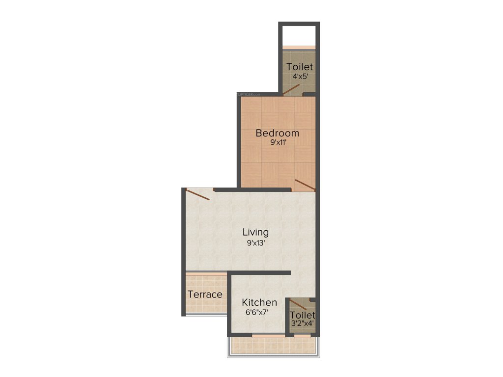 Hemrajani Om Meadows (1BHK+1T (683 sq ft) 683 sq ft)