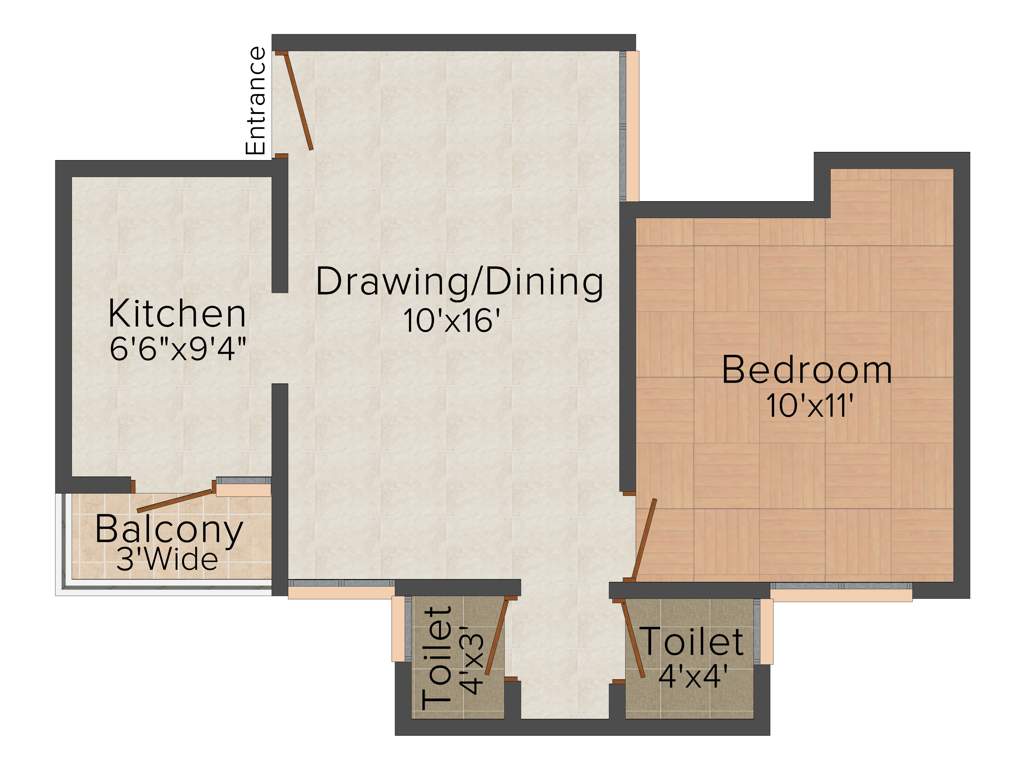 Indus Realty (1BHK+1T (550 sq ft) 550 sq ft)