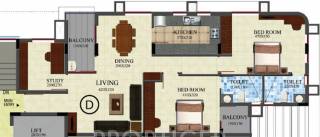 SI Verna (2BHK+2T (1,210 sq ft) 1210 sq ft)