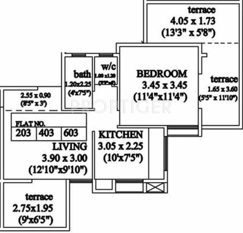 Vakratund Aaditya Terraces (1BHK+1T (770 sq ft) 770 sq ft) Vakratund Aaditya Terraces (1BHK+1T (770 sq ft) 770 sq ft)
