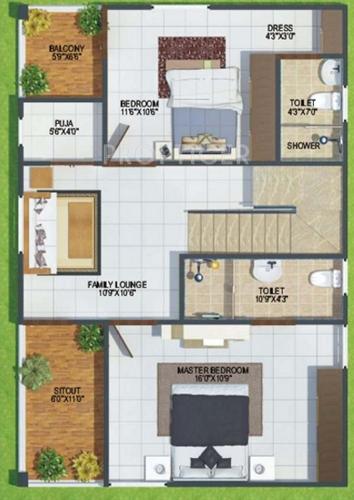 Laxmi GVMR Crown Imperial (3BHK+3T (1,600 sq ft) 1600 sq ft)