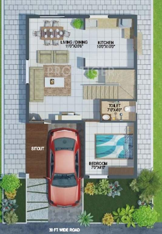 Laxmi GVMR Crown Imperial (3BHK+3T (1,600 sq ft) 1600 sq ft)