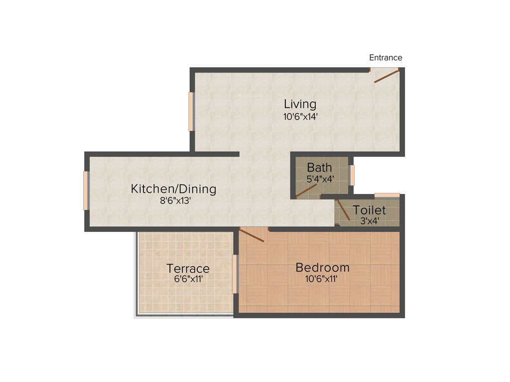 Keystone Hills (1BHK+1T (650 sq ft) 650 sq ft)