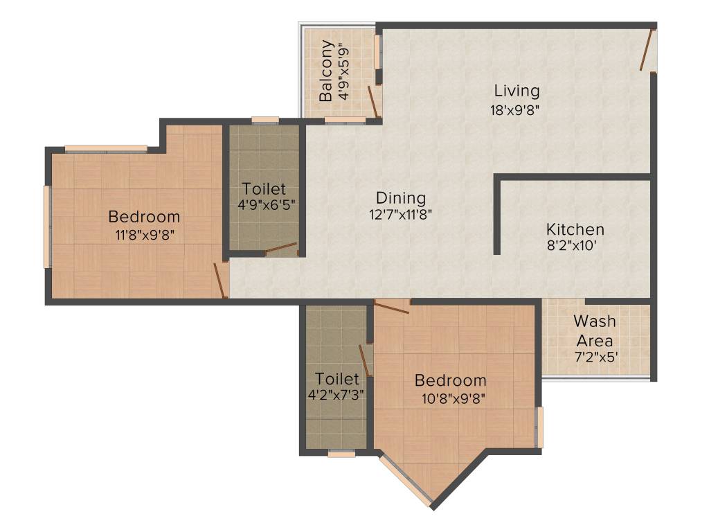 Desai DD Silver Stone (2BHK+2T (1,138 sq ft) 1138 sq ft) Desai DD Silver Stone (2BHK+2T (1,138 sq ft) 1138 sq ft)