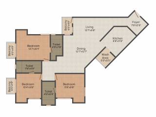 Desai DD Silver Stone (3BHK+3T (1,651 sq ft) 1651 sq ft) Desai DD Silver Stone (3BHK+3T (1,651 sq ft) 1651 sq ft)