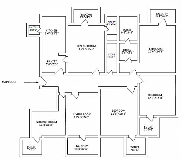  hamilton-court Floor Plan Floor Plan