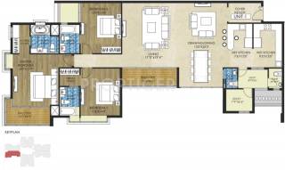 TVH Quadrant (3BHK+3T (3,260 sq ft) 3260 sq ft)