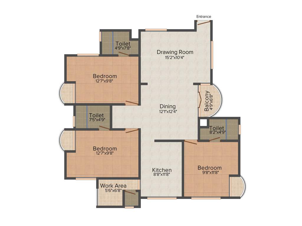 Desai DD Platinum Planet (3BHK+4T (1,591 sq ft) 1591 sq ft)