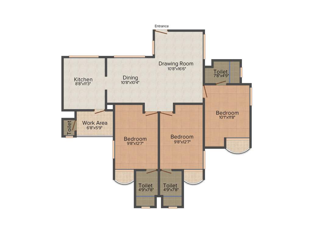 Desai DD Platinum Planet (3BHK+4T (1,448 sq ft) 1448 sq ft)