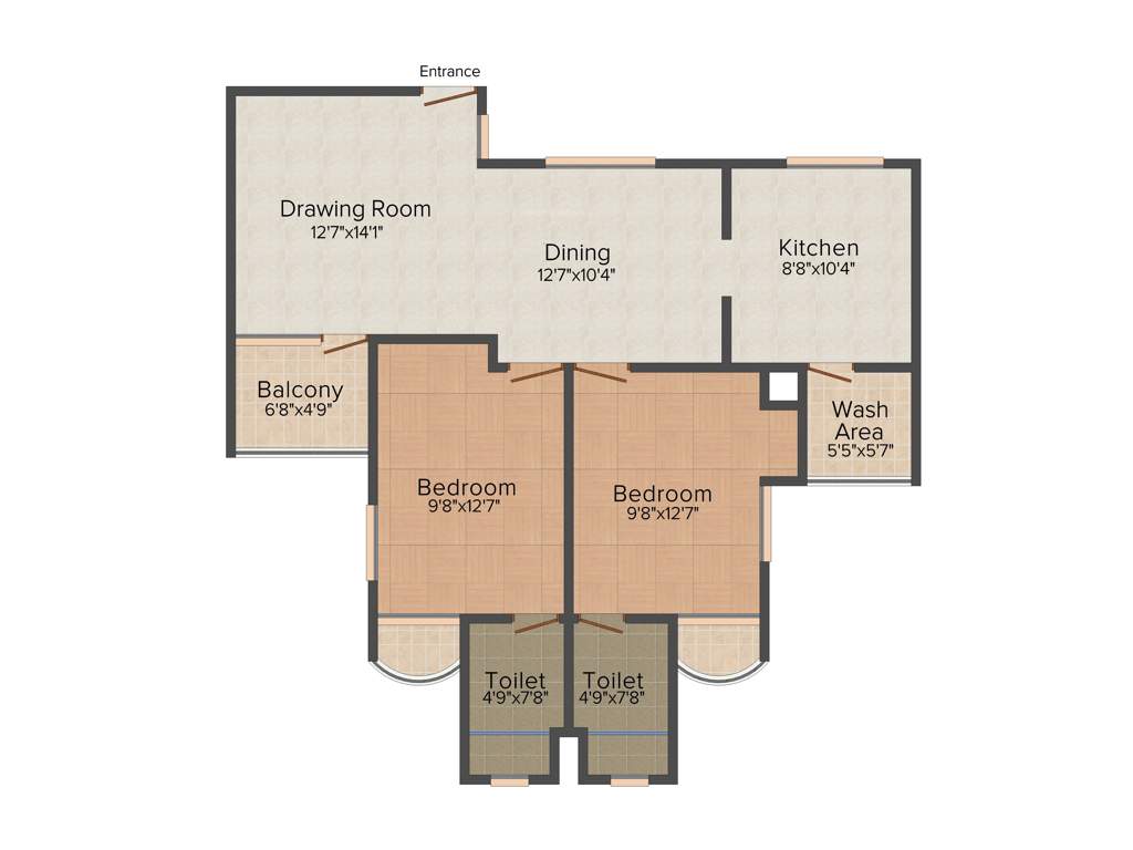 Desai DD Platinum Planet (2BHK+2T (1,200 sq ft) 1200 sq ft)