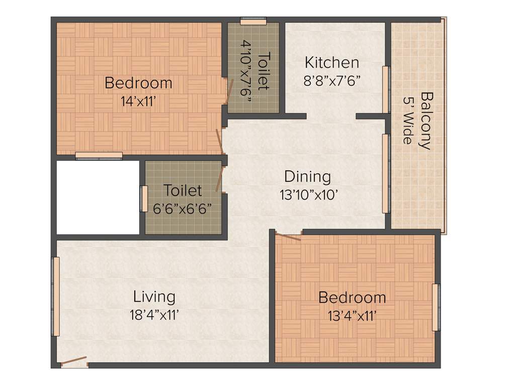 SLV Raj Driva (2BHK+2T (1,180 sq ft) 1180 sq ft)
