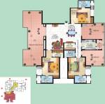 Sahara City Homes Apartments Lucknow (3BHK+4T (1,966 sq ft) 1966 sq ft)