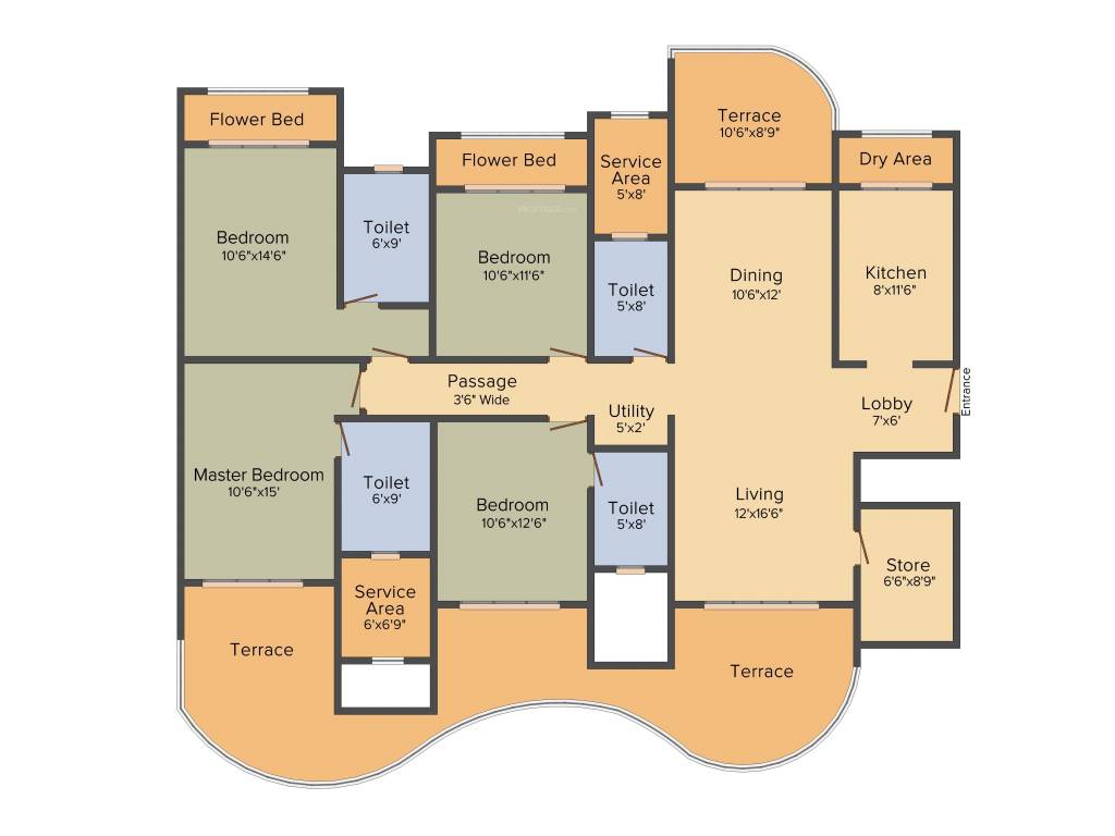 Mohan Altezza (4BHK+4T (3,050 sq ft) 3050 sq ft)