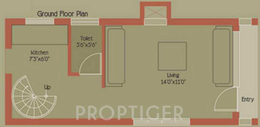 Paghadi Gulab Weekend Farmhouses (1BHK+2T (900 sq ft) 900 sq ft)