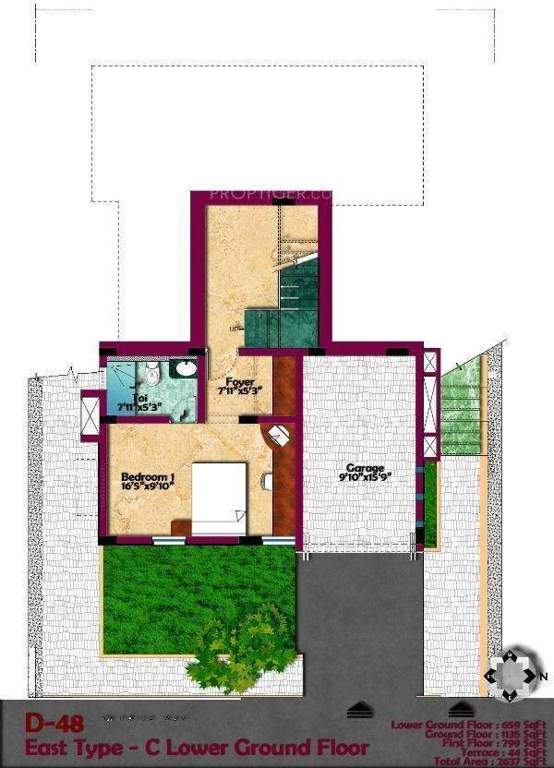 Shriram Panorama Hills Villas (4BHK+4T (2,637 sq ft)   Servant Room 2637 sq ft)