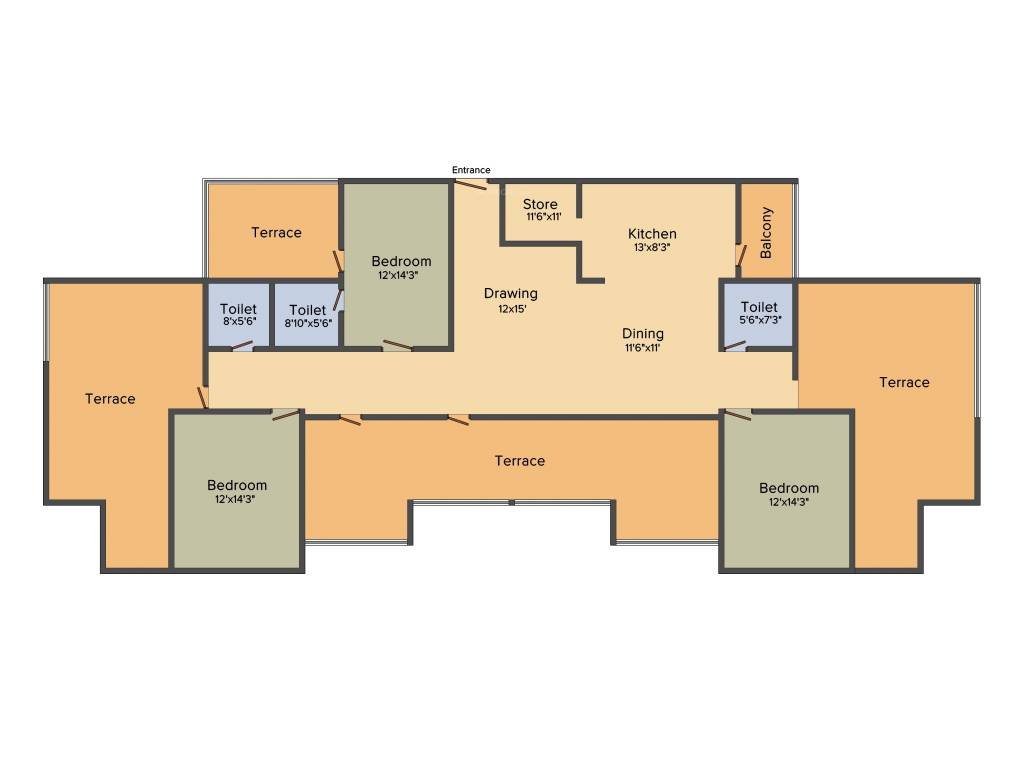 Avirat Silver Harmony (3BHK+3T (2,025 sq ft) 2025 sq ft)