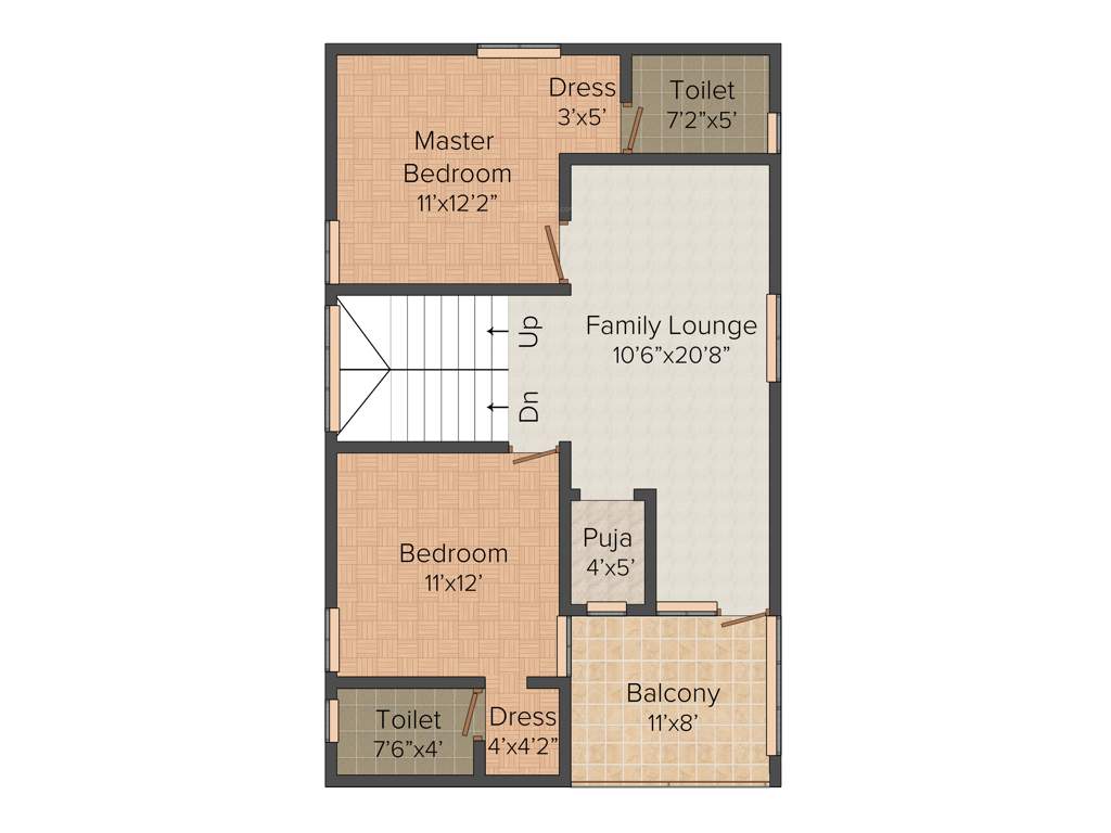 Mytri Sri Mytri Villas (3BHK+3T (1,830 sq ft) 1830 sq ft)