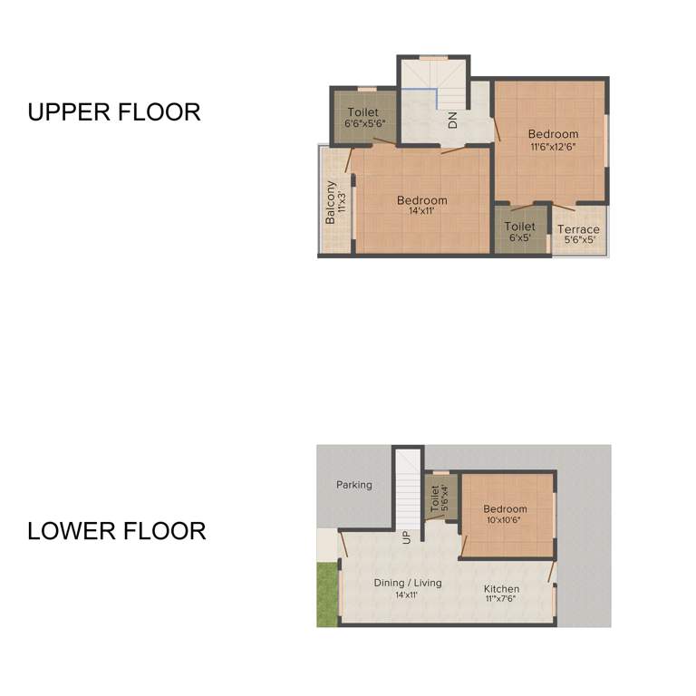 Akshar Paradise Apartments (3BHK+2T (1,300 sq ft) 1300 sq ft)