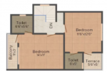 Upper Level Duplex Plan  paradise-apartments Floor Plan Upper Level Duplex Plan