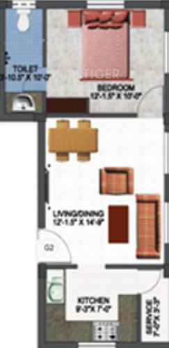 Sprout Apartments (1BHK+1T (600 sq ft) 600 sq ft) Sprout Apartments (1BHK+1T (600 sq ft) 600 sq ft)