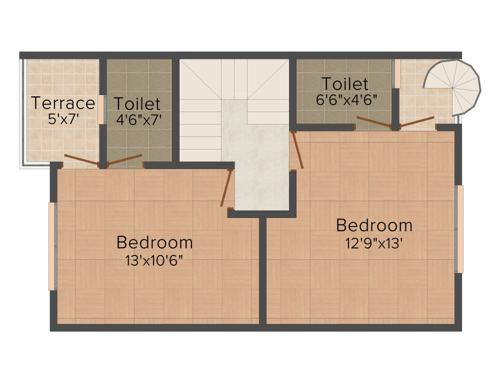 Akshar City Villas (3BHK+3T (1,025 sq ft) 1025 sq ft) Akshar City Villas (3BHK+3T (1,025 sq ft) 1025 sq ft)
