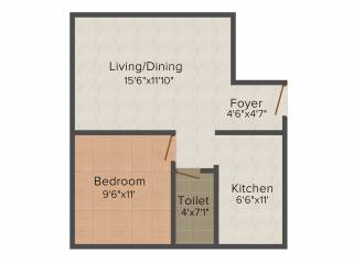 Aara Venus Ababil Heritage (1BHK+1T (601 sq ft) 601 sq ft)