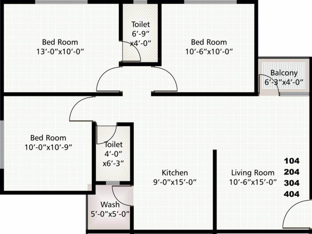 Akshar Vatika (3BHK+2T (1,250 sq ft) 1250 sq ft) Akshar Vatika (3BHK+2T (1,250 sq ft) 1250 sq ft)