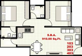 Akshar Vatika (2BHK+2T (910 sq ft) 910 sq ft) Akshar Vatika (2BHK+2T (910 sq ft) 910 sq ft)