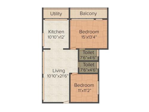 Sri Krishna Constructions India Tulip (2BHK+2T (1,137 sq ft) 1137 sq ft)