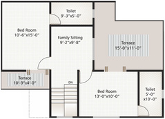Upper Level Duplex Plan amrut Floor Plan Upper Level Duplex Plan