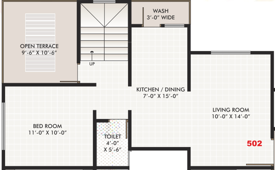 Akshar Upvan (3BHK+3T (1,550 sq ft) 1550 sq ft)