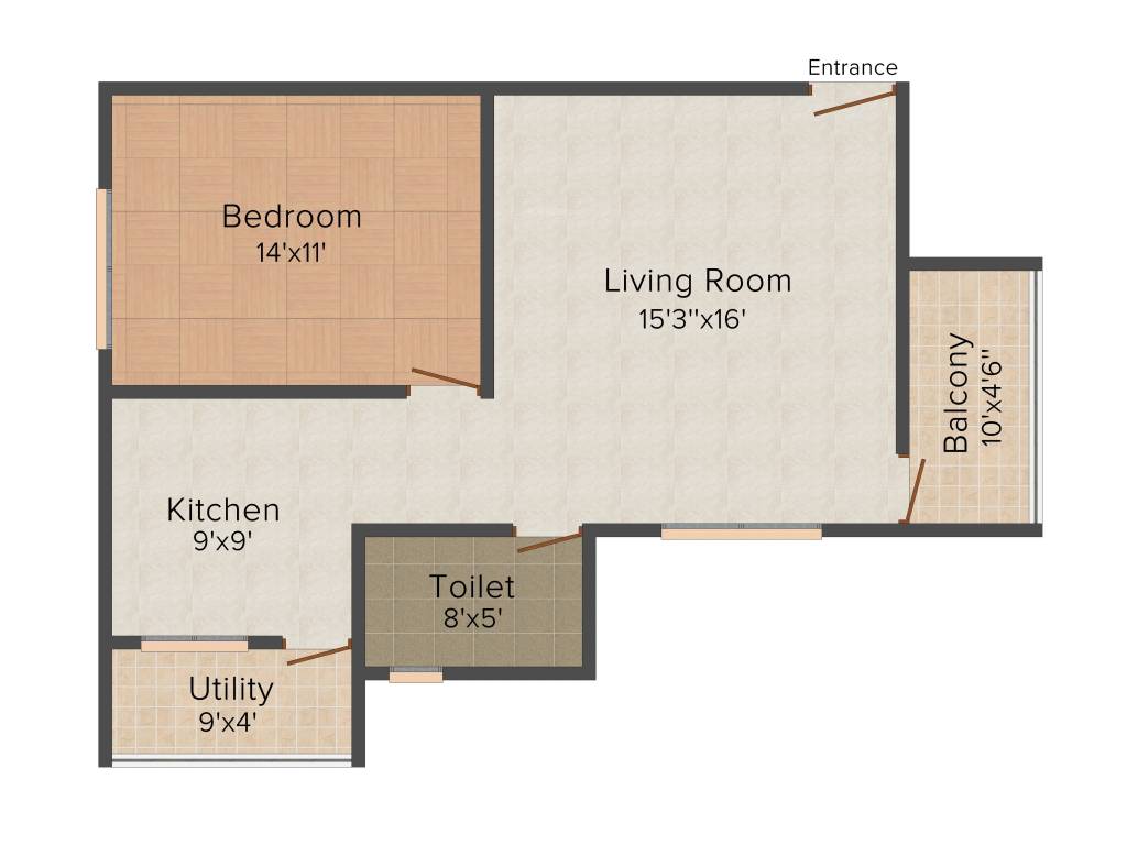 Eternity Astral (1BHK+1T (840 sq ft) 840 sq ft)