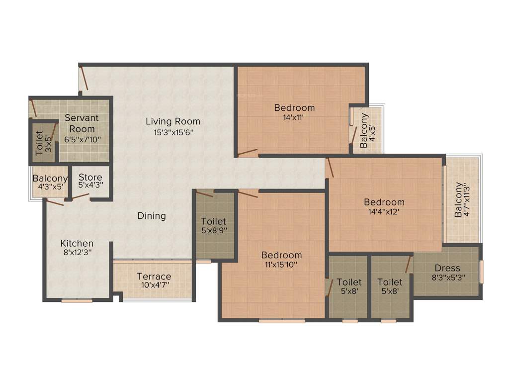 Manglam Aroma (3BHK+3T (1,930 sq ft) 1930 sq ft)