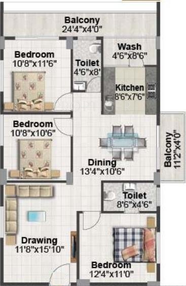  cherry blossom Floor Plan Floor Plan