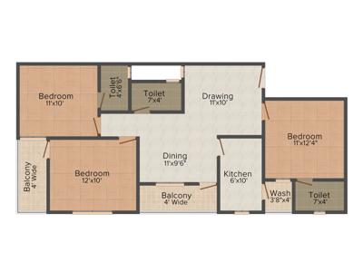 Sheetal Heights (3BHK+3T (1,200 sq ft) 1200 sq ft) Sheetal Heights (3BHK+3T (1,200 sq ft) 1200 sq ft)