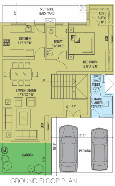 aangan villas Floor Plan Ground Floor Plan