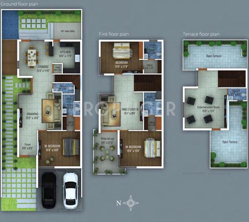 Veerabhadra Fort View Villas (3BHK+4T (2,680 sq ft) 2680 sq ft)