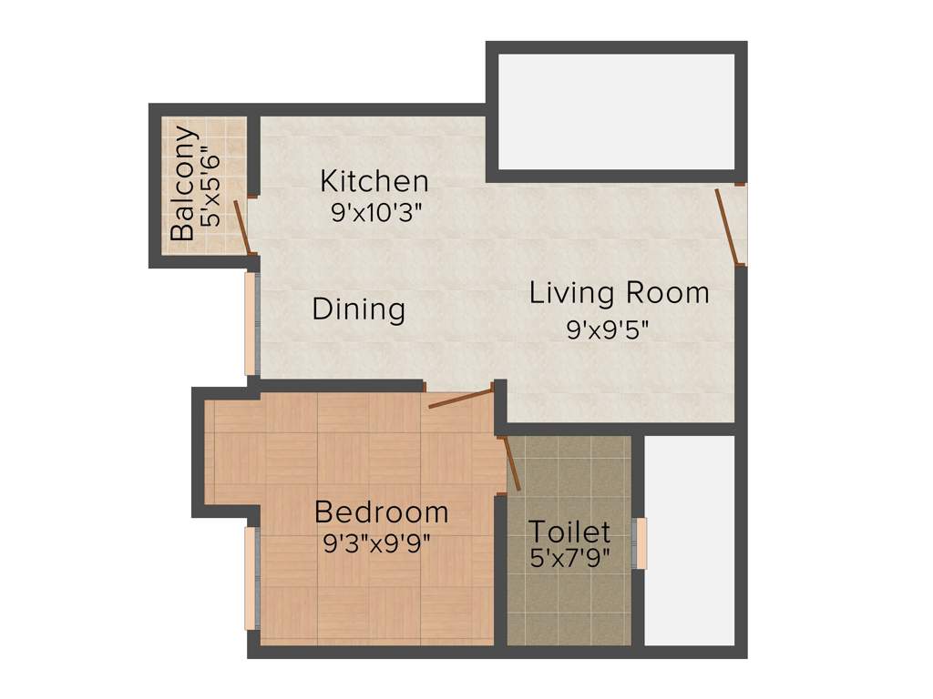 Elegant Pinnacle (1BHK+1T (520 sq ft) 520 sq ft)