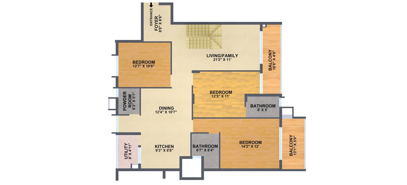 Cauvery Serenity (3BHK+3T (1,768 sq ft) 1768 sq ft)
