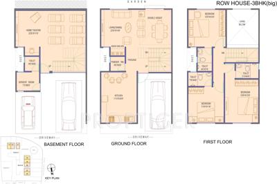 Pinnacle Cottage Close Villa (3BHK+3T (2,693 sq ft)   Servant Room 2693 sq ft)