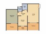 Hubtown Iris (1BHK+1T (795 sq ft) 795 sq ft) Hubtown Iris (1BHK+1T (795 sq ft) 795 sq ft)