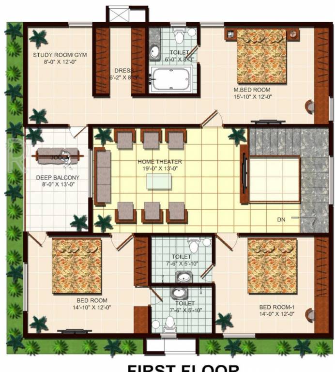 Upper Level Duplex Plan the fountainhead Floor Plan Upper Level Duplex Plan
