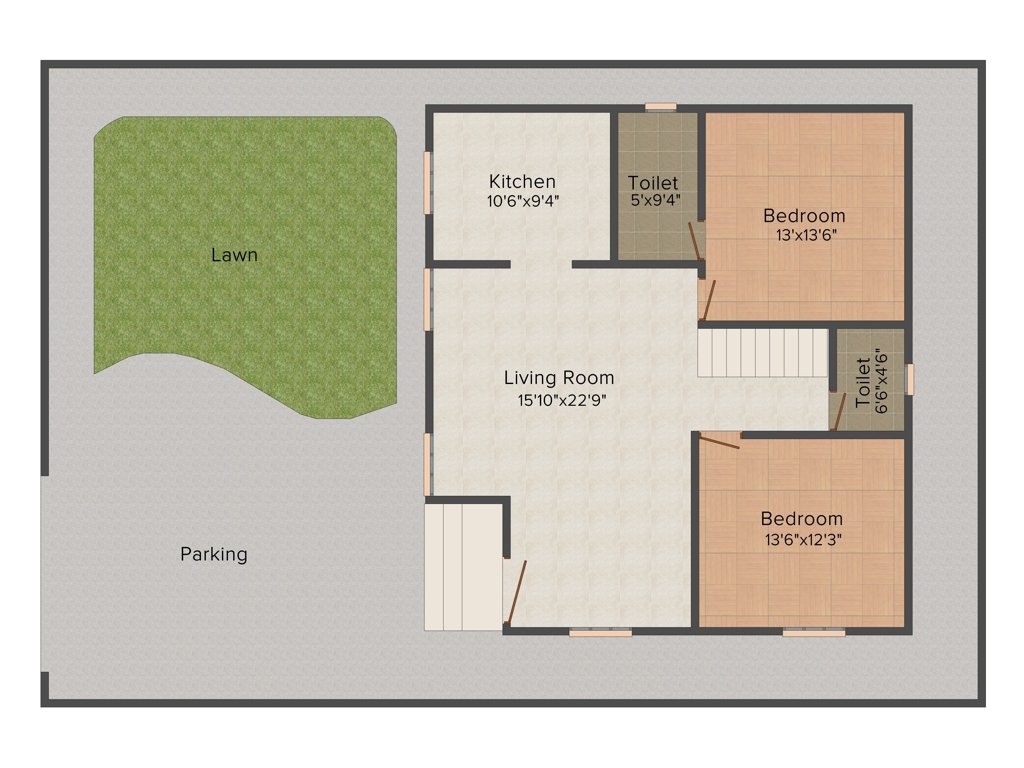 CSK Green Villas (3BHK+3T (1,550 sq ft) 1550 sq ft)