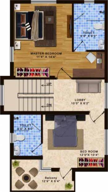 Jones Dawn Villas (3BHK+3T (1,990 sq ft) 1990 sq ft)